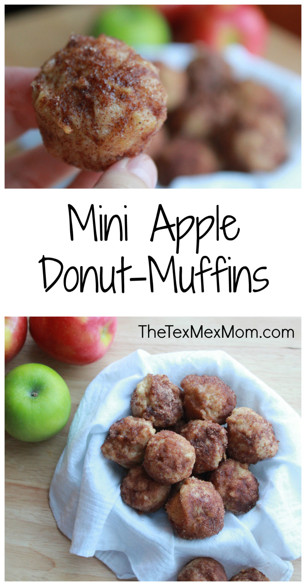 mini apple donut_muffins in a bowl