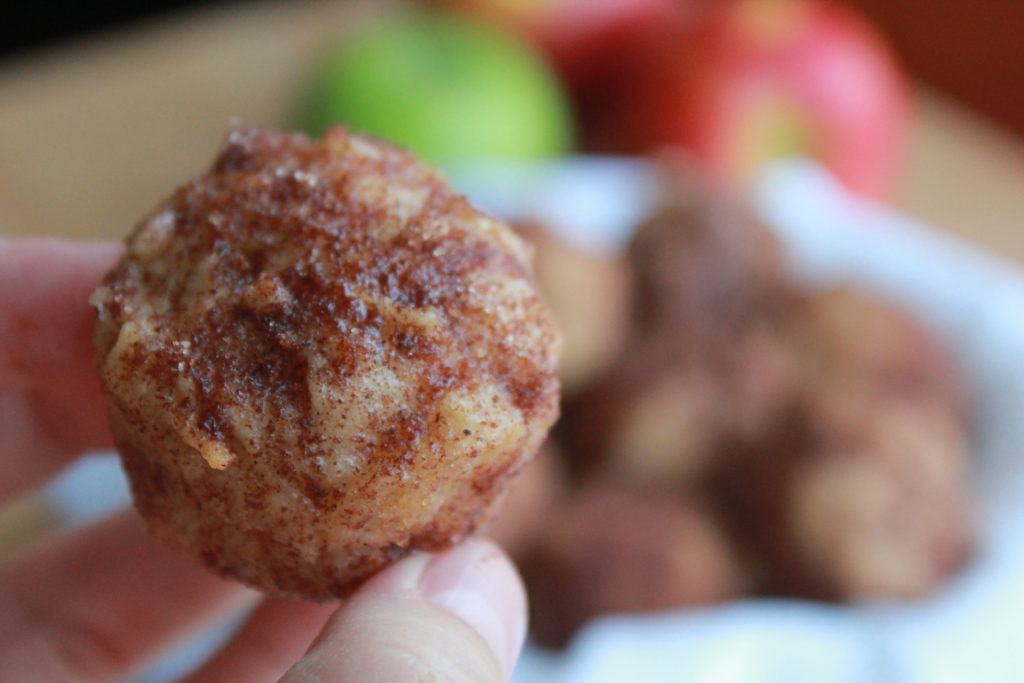 a mini apple donut-muffin