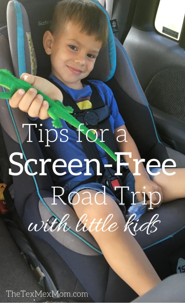 screen-free road trip with little kids