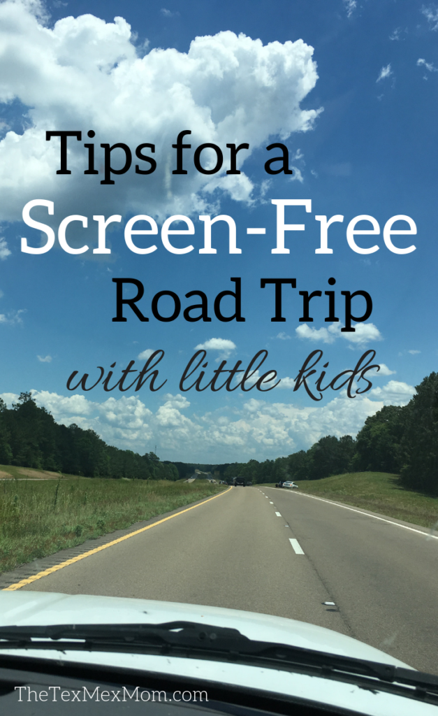 screen-free road trip with little kids