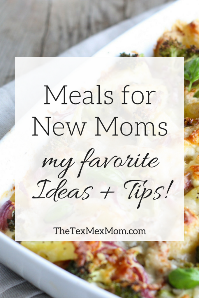 Meals for New Moms #mealideas #mealtrain #mealsformoms