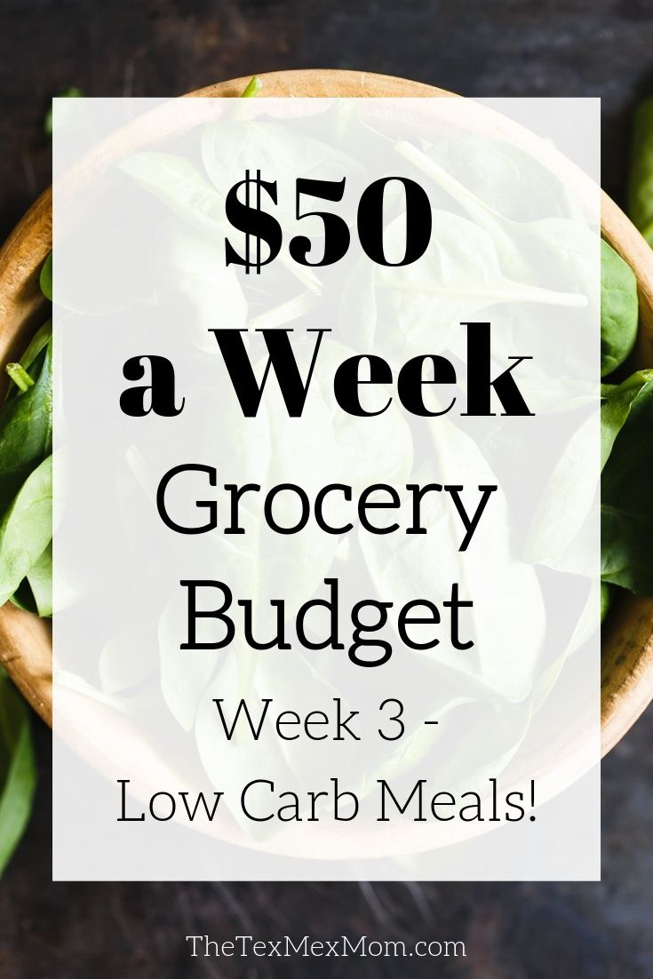 Low carb diet on a $50 weekly budget