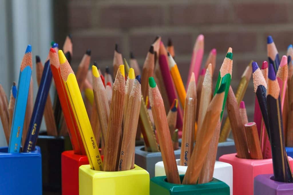 picture of pencils for K5 at home