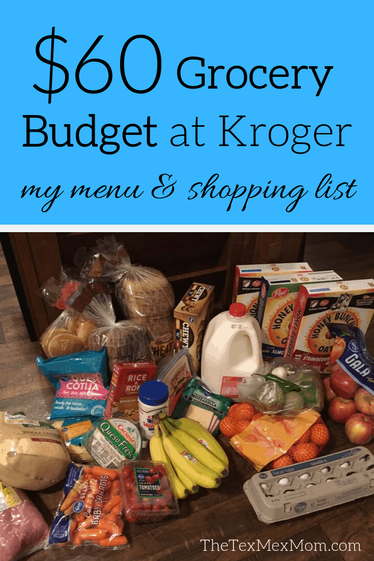 $60 Grocery Budget at Kroger