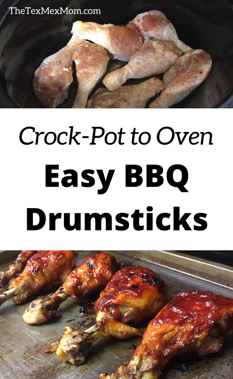 Crock-pot to oven recipe for BBQ Chicken Drumsticks