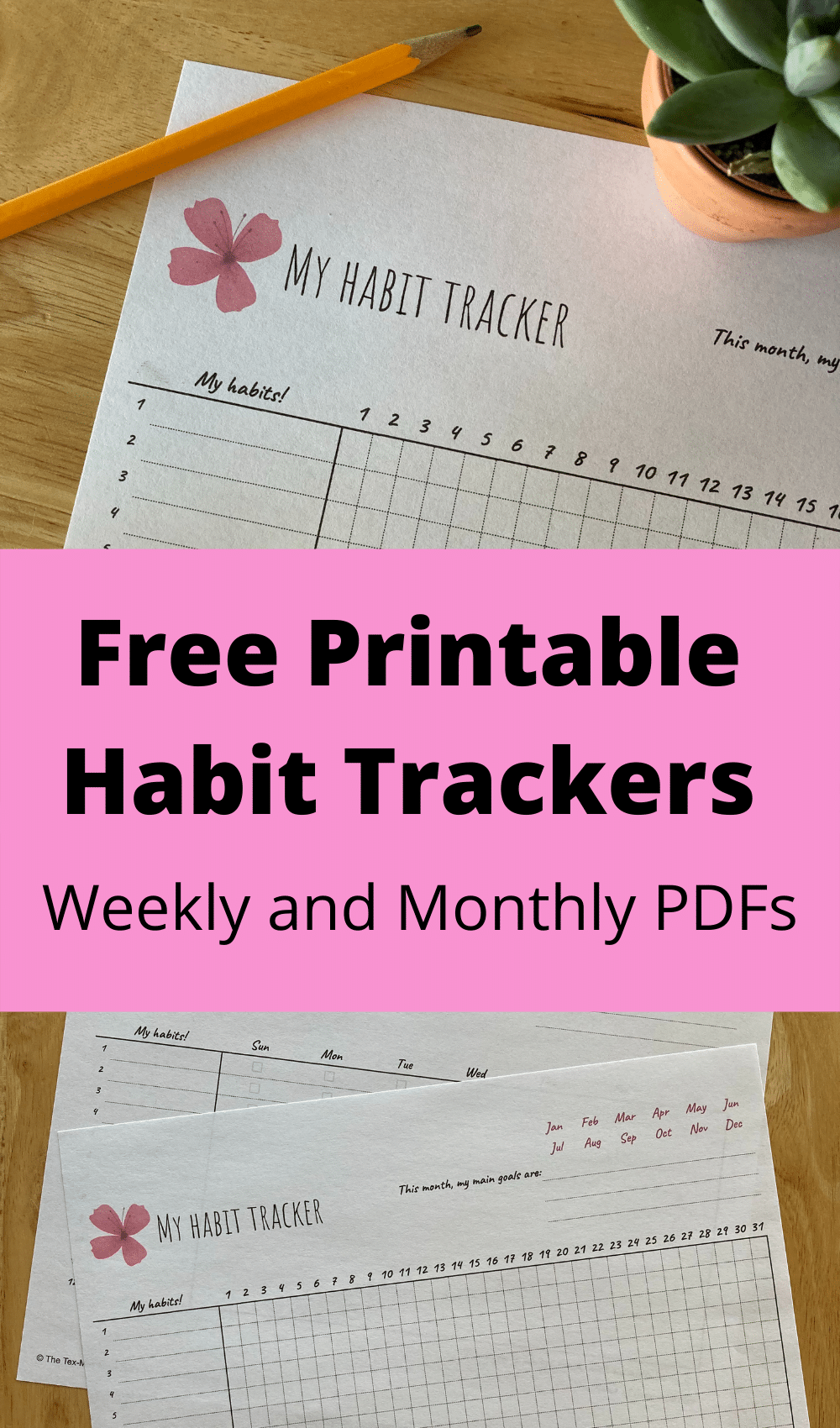 printable habit tracker PDFs