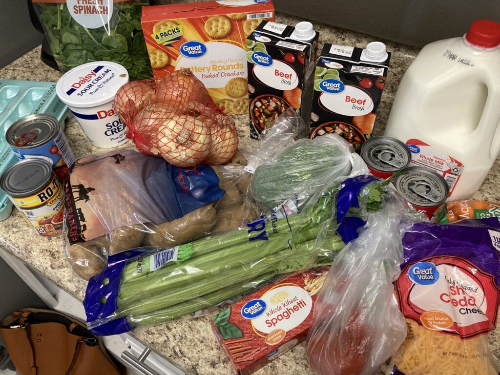 Some groceries for my $120 Two Week Grocery Budget