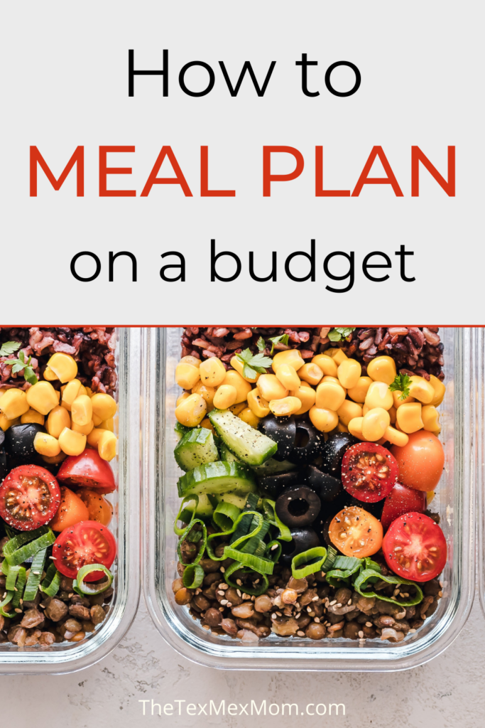 how to meal plan on a budget (with picture of prepped meals)