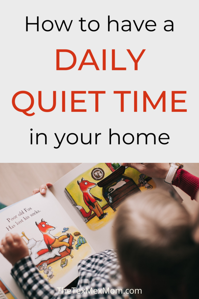 How to have a daily quiet time for kids (with image of child reading)