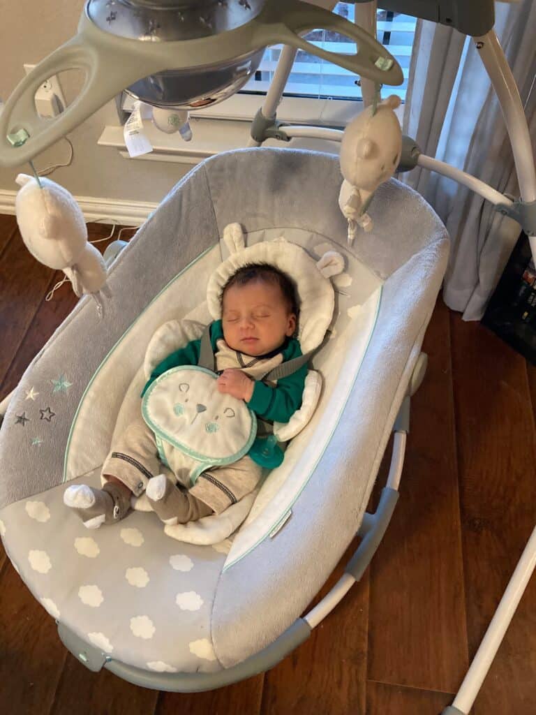 Baby gear is often sold on Facebook Marketplace for a great price