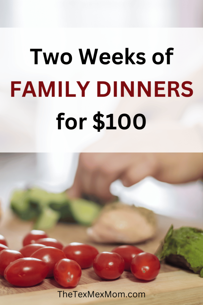 Two Weeks of Family Dinners for $100