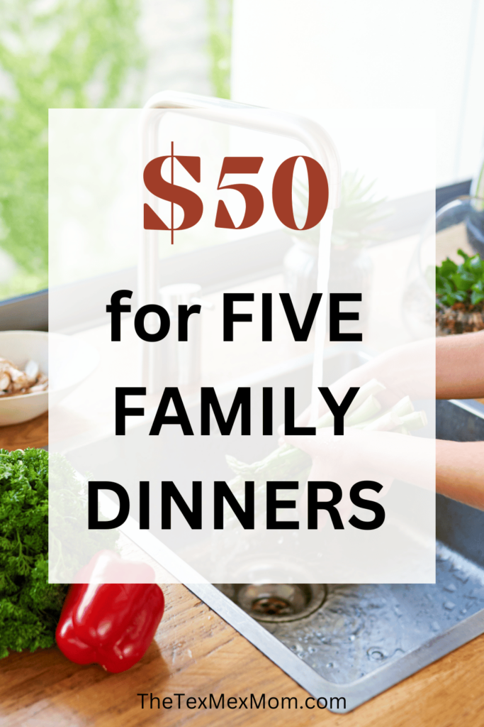 $50 for five family dinners