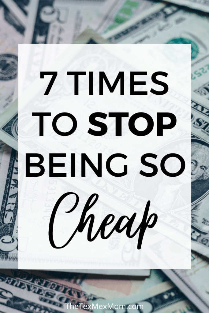 how to know when you're being too cheap