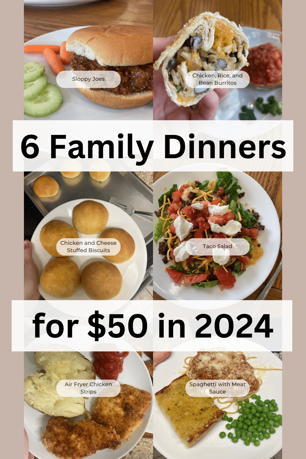 A Week of Simple Family Dinners for $50 in 2024 - The Tex-Mex Mom