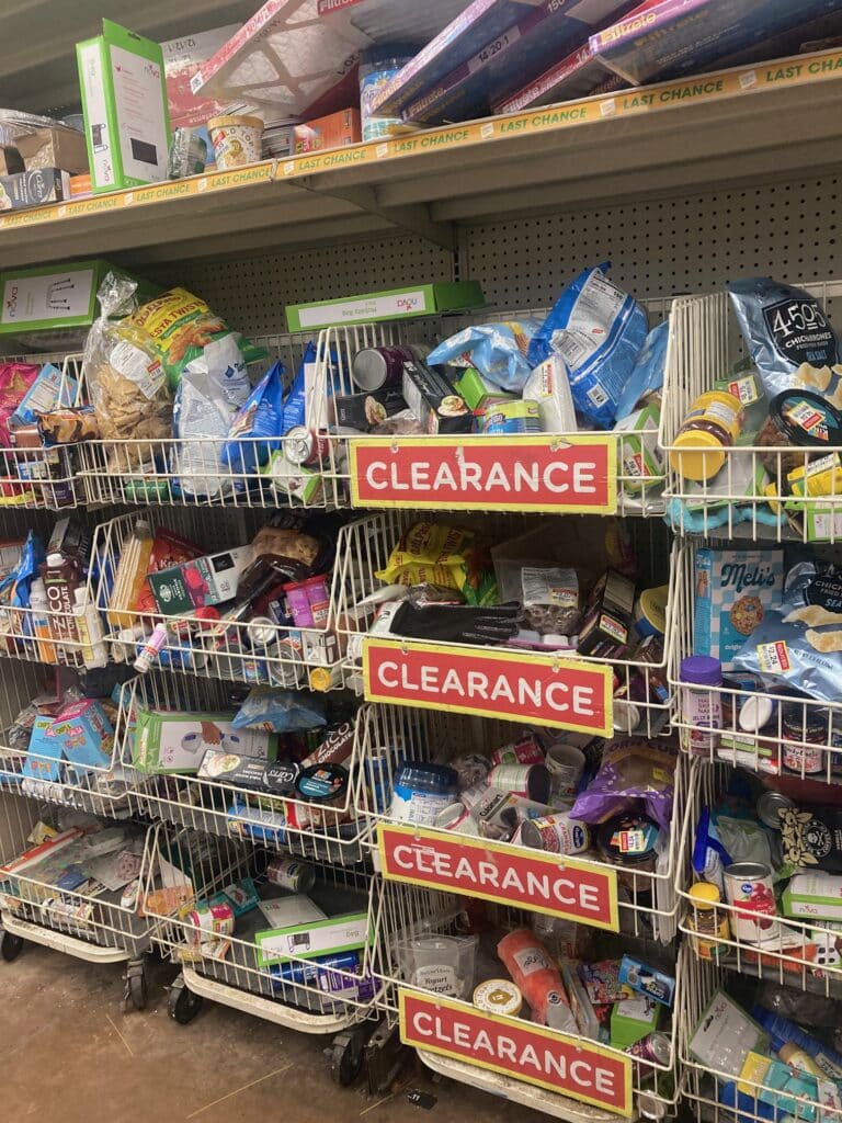 clearance section at Kroger