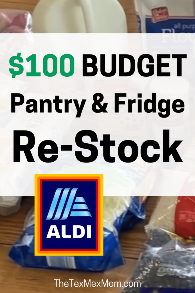 $100 Budget Pantry and Fridge Grocery Essentials Stock Up