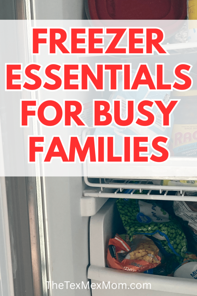 freezer essentials for busy families