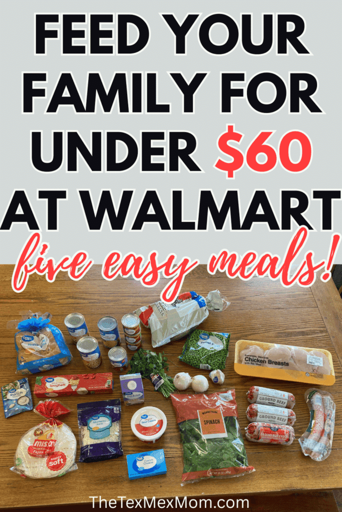 Feed your family for under $60 at Walmart